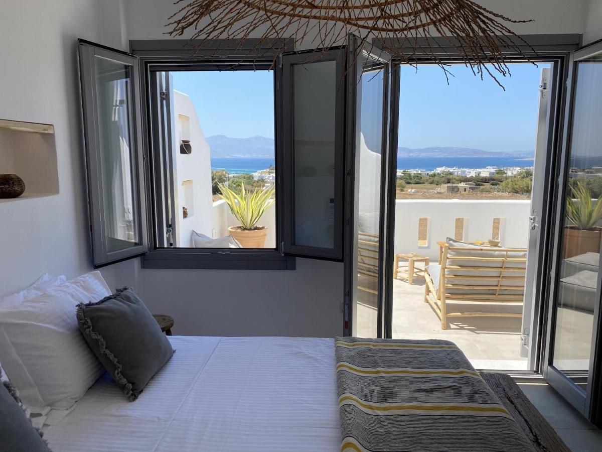 Villa Ypsilon Naxos - Luxury Holiday House With Amazing Sea View & Private Pool Айя-Анна Экстерьер фото